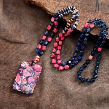 Alluring Living Imperial Jasper Beaded Necklace-Your Soul Place
